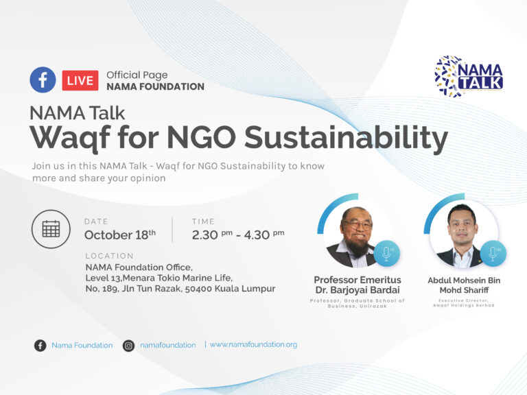 NAMA Talk – Waqf for NGO Sustainability